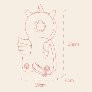 Perna tip Rucsac pentru Protectia Capului, Tetiera tip Unicorn, pentru Bebelusi, Albastru - Img 2