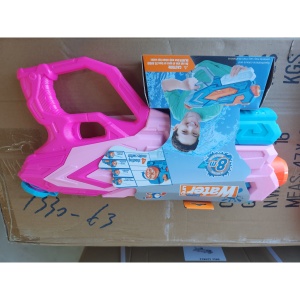 Pistol cu Apa pentru Copii, Rezervor 900ml, Raza de Actiune 8m, 6ani+, 4 Duze, Roz - Img 2