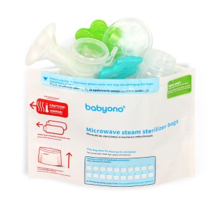 Pungi pentru sterilizarea biberoanelor, 5 bucati, Babyono - Img 3