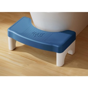 Scaunel WC, Scaun Inaltator WC Copii, Suport Picioare WC, Taburet Inaltator, 17x22x38 cm, Albastru - Img 4