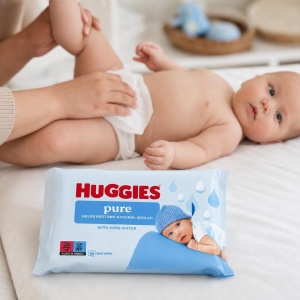 Servetele Umede, Huggies, 56 buc Pure - Img 2