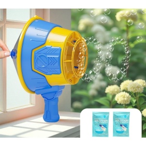Suflator de Baloane, din Plastic, Functie de Suflare si de Facut Baloane, 4-6 Ani, 30.4 x 14.2 x 22.2 cm, Albastru - Img 3