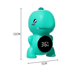 Termometru Electronic LED pentru Baie, Plutitor, Rezistent la apa, IPX7, Multifunctional, 3 Trepte de Temperatura, Model Dinozaur, 12x7cm, Verde - Img 5