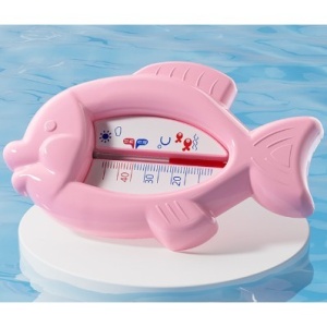 Termometru pentru Baie, Plutitor, Rezistent la apa, Multifunctional, Model Peste, 15.5x9.5x2 cm, Roz - Img 4