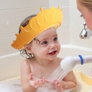 Viziera de Protectie Baie Pentru Copii, Model Coronita, Galben - Img 3