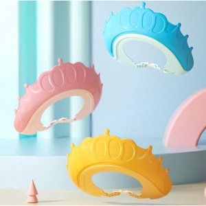 Viziera de Protectie Baie Pentru Copii, Model Coronita, Roz - Img 3
