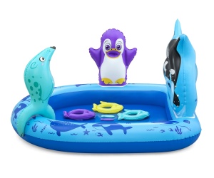 Centru de joaca copii, Bestway Polar Pals, gonflabil, PVC, 134 x 131 x 73 cm - Img 3