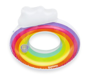 Colac de inot gonflabil, 107 cm, Curcubeu, Bestway, pentru adulti - Img 2
