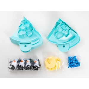 Joc Interactiv pentru Copii, Batalia Pinguinilor, 3 ani+, Tabla de Joc, Figurine Pinguini, Mingi, Multicolor - Img 3