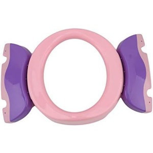 Olita Portabila 2 in 1, Olita + Capac de Toaleta, din Plastic, Diametru 21 cm, Roz - Img 3