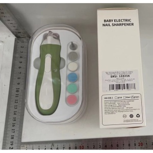 Pila Electrica, pentru Copii si Bebelusi, din ABS, 6 Accesorii, cu Lumina LED, 9.5 x 6 x 17 cm, Verde - Img 4