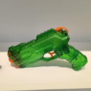 Pistol cu Apa, Pistol cu Apa pentru Copii, Manual, din Plastic, 23 x 16 x 4 cm, rezervor 250 ml, Verde - Img 2
