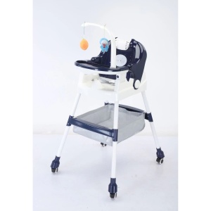 Scaun de Masa pentru Copii, Multifunctional,Suport de Agatat Jucarii, 110 x 60 x 70 cm, Albastru - Img 3