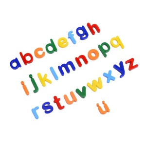 Set 26 Litere, Magnetice, pentru Frigider, din Plastic, +3 Ani, 13 x 18 x 14 cm, Multicolor - Img 2
