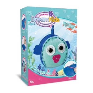 Set Creatie Perna pentru Copii Model Peste, Dream Kids - Img 2