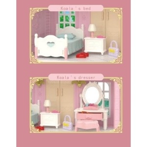 Set dormitor pentru papusi cu mobilier si figurina - Img 4