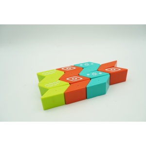 Set inteligent de constructie cu piese magnetice, 26 piese, +3 ani, multicolor - Img 3
