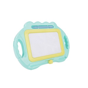 Tabla Magnetica pentru desen Pix, forma dreptunghi, dimensiuni 23x17 cm, cu picioare suport, Albastra - Img 2