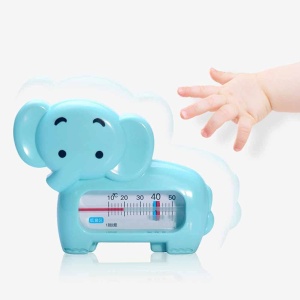 Termometru pentru Baie, Plutitor, Rezistent la apa, Multifunctional, Model Elefant, 11.5x9x2 cm, Albastru - Img 2