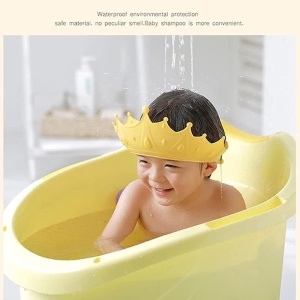 Viziera de Protectie Baie Pentru Copii, Model Coroana, Galbena - Img 5