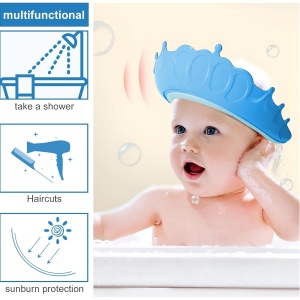 Viziera de Protectie Baie Pentru Copii, Model Coronita, Albastru - Img 5