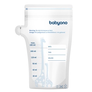 Babyono, pungi pentru stocarea laptelui matern, 180 ml, 30 buc. - Img 2