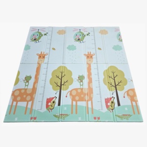 Covoras de Joaca pentru Copii Termic cu 2 Fete, Model Girafe si Pinguini, cu Spuma, Impermeabil, Antiderapant, 200cm x 180cm x 1cm - Img 5