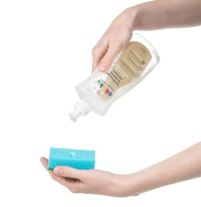 Detergent gel pentru biberoane,tetine si jucarii Akuku 500 ml,ph neutru,hipoalergenic,fara parfum,97% ingrediente naturale - Img 2
