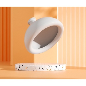 Dispozitiv Terapeutic Sputa, Cupa pentru Terapie Toracica, Dispozitiv de Eructare, pentru Adulti si Copii, 10 x 6.5 cm, din Silicon, Alb - Img 2