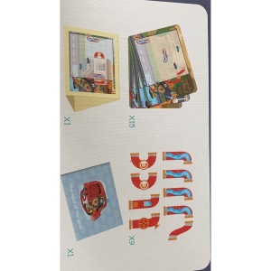 Joc educativ magnetic de interconectare, micul pompier, 15 nivele, 9 carti, pentru copii, +3 ani, multicolor - Img 4