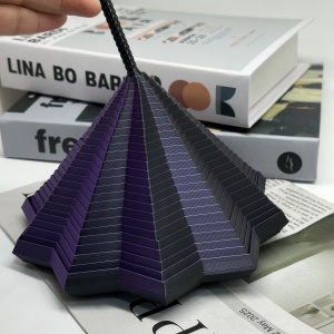 Jucarie Decompresie, Model Stea 3D, DuoChrome, Maner Spirala, Turn Magic Geometric, Multiple Forme, Anti-stress, 8.6 cm, Negru/Mov - Img 2