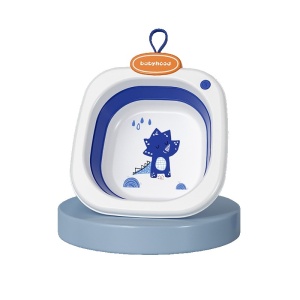 Lavoar Pliabil, pentru Copii 1-8 Ani, Model Animat, din PP+TPE, 32x29x10 cm, Albastru