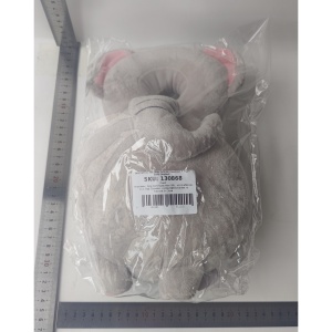 Perna tip Rucsac pentru Protectia Capului, Tetiera tip Elefant de Plus, pentru Bebelusi, Gri - Img 4