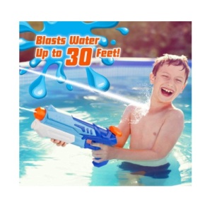 Pistol cu Apa pentru Copii, Rezervor, Pentru Piscina/Plaja, 6ani+, Albastru, 300ML - Img 4