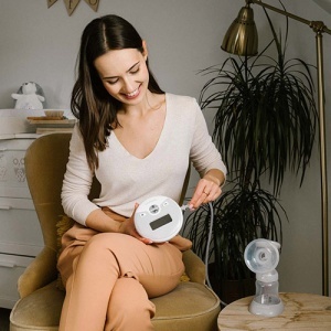 Pompa electrica san BabyOno Nurse Pro, Cu afisaj LCD, Cu 2 faze si 10 niveluri de aspiratie, 0 luni+, Grey - Img 3