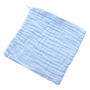 Prosop Absorbant, din Bumbac, 6 Straturi, 30 x 30 cm, Albastru