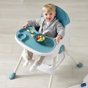 Scaun de Masa Pliabil 3in1, Reglabil, Multifunctional, Albastru - Img 5