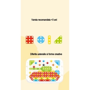 Set 258 piese, 6 in 1, Valiza cu bormasina, Multicolor - Img 5