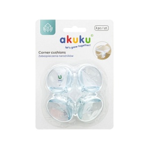 Set 4 sigurante rotunde pentru colturi Akuku transparent - Img 3