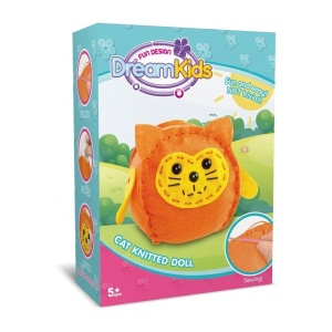 Set Creatie Perna pentru Copii Model Pisica, Dream Kids - Img 5