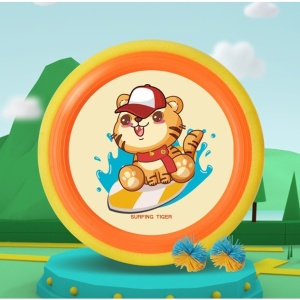 Set Interactiv Frisbee, Fippy, pentru Copii, 2 Palete Elastice, Diametru 30 cm, 4 Mingi, + 3 Ani, Design Animat, Multicolor - Img 4