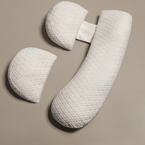 Set Perna pentru Gravide, Husa Detasabila, Utilizare in Forma H si U, Reglabila, Latime Ajustabila, Proactive, Crem - Img 3
