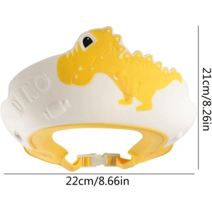 Viziera de Protectie Baie Pentru Copii, Model Dinozaur, Galben - Img 2