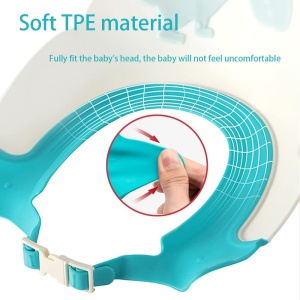 Viziera de Protectie Baie Pentru Copii, Model Hipopotam, Albastru - Img 2