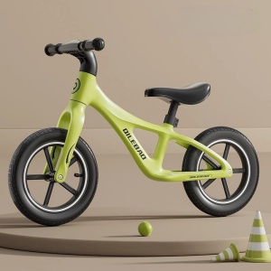 Bicicleta pentru Copii, Fara Pedale, Pentru 2-6 Ani, Sa Reglabila 43 - 58 cm, 88 x 56 x 43 cm, Verde - Img 2