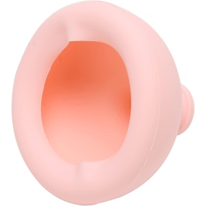 Dispozitiv Terapeutic Sputa, Cupa pentru Terapie Toracica, Dispozitiv de Eructare, pentru Sugari si Copii, 7.5 x 6 cm, din Silicon, Roz - Img 2