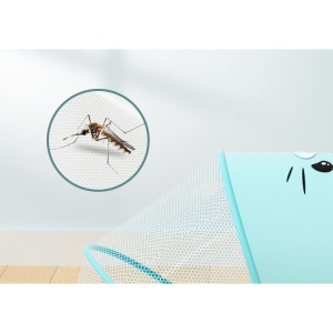 Husa Anti-Tantari, Pliabila, Protectie 360 Grade, Parasolar, 0-1 An, 60 x 55 x 5 cm, Albastru - Img 6