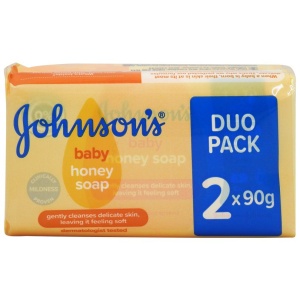 Johnson's Baby Honey, Sapun cu miere de albina, pachet 2 bucati, 2x90g