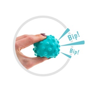 Jucarie interactiva, Akuku, Bile senzoriale, Cauciuc, Multicolor - Img 3