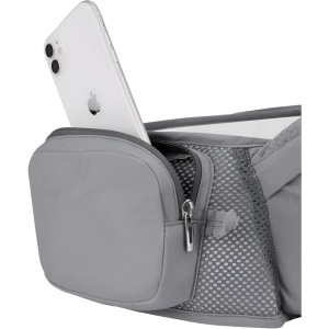 Marsupiu Ergonomic 3in1, pentru Bebelusi si Copii, 0-36 Luni, Bretele Reglabile pentru Umar si Sold, Inchidere Catarama, 125x25x14 cm, Gri - Img 3